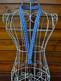 CUELGA LLAVES VICHY AZUL