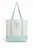 TOTE BAG VICHY TURQUESA