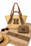 CAPAZO GRANDE DE MIMBRE PERSONALIZADO ANIMAL PRINT