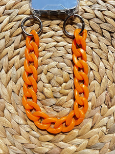 PULSERA PARA MÓVIL NARANJA MATE