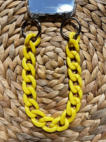 PULSERA PARA MÓVIL AMARILLO MATE