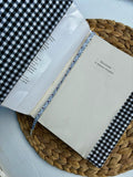 FUNDA LIBRO/AGENDA ABANICO GRIS