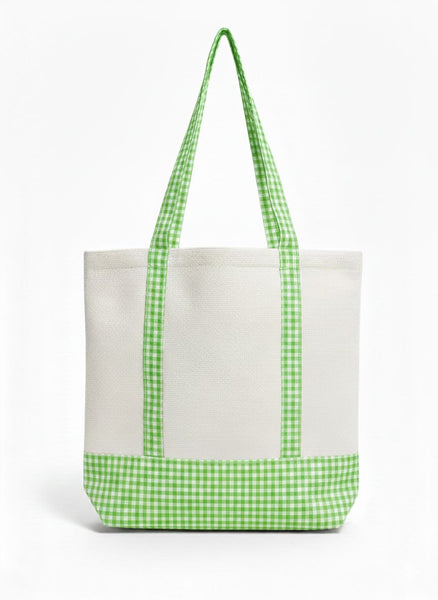 TOTE BAG VICHY VERDE FLUOR