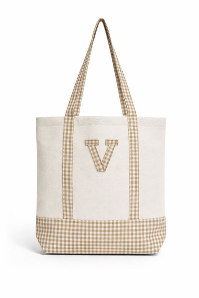 TOTE BAG VICHY BEIGE