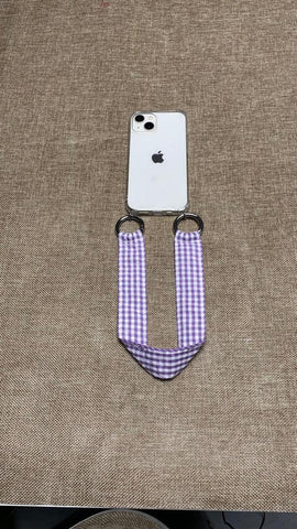 PULSERA PARA MÓVIL VICHY LILA