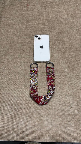 PULSERA PARA MÓVIL CACHEMIR ROJO