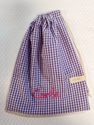 BOLSA MERIENDA VICHY LILA