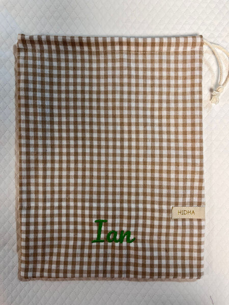 BOLSA MERIENDA VICHY BEIGE