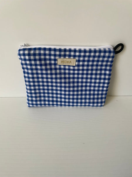 NECESER CUADRADO VICHY AZUL