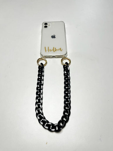 PULSERA PARA MÓVIL TRENZADA NEGRA